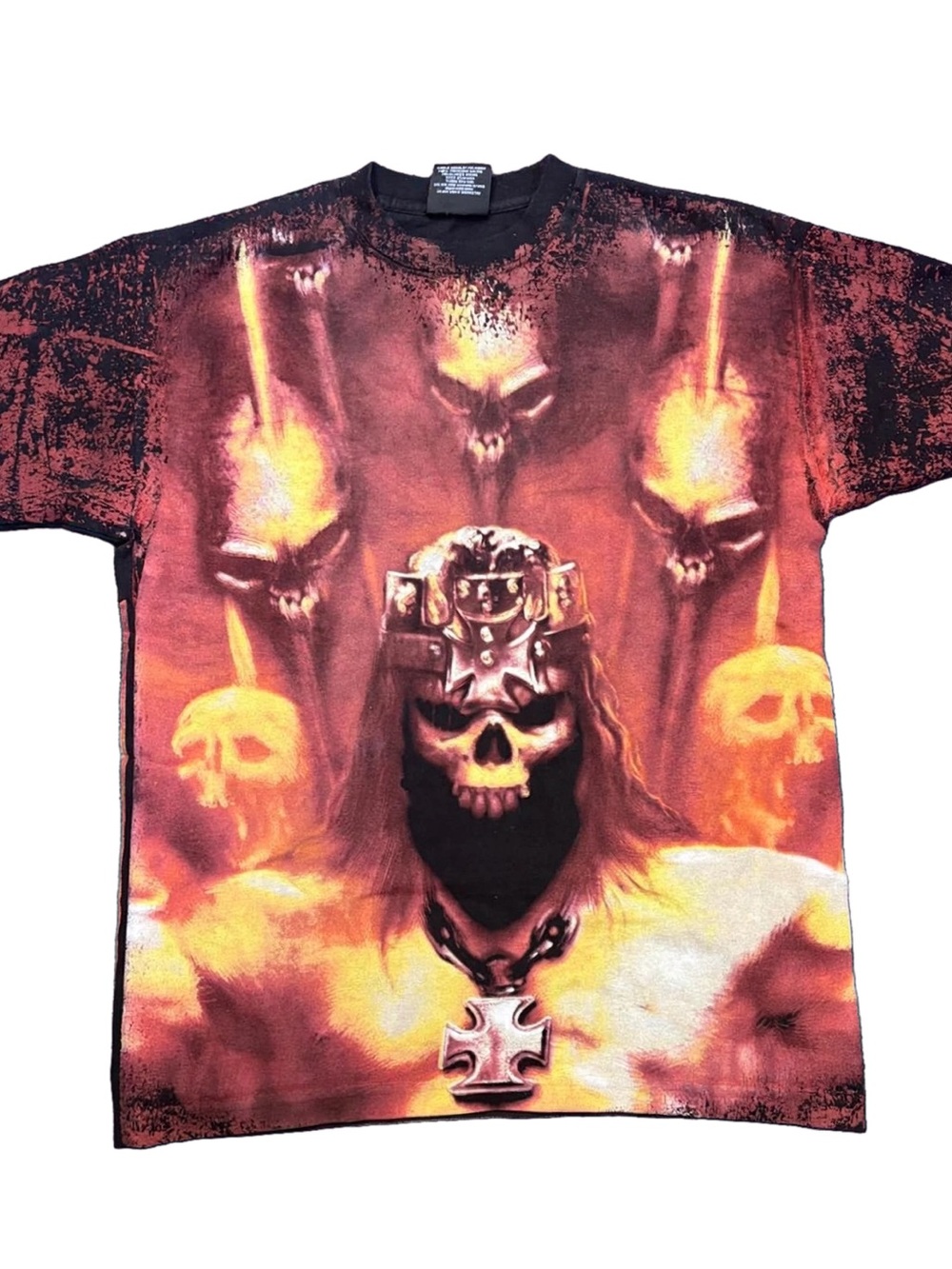 WWE Triple H “Skull King / King of Skulls All over Print T- Never Worn Size M